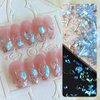 100pcs Aurora Nail Art Rhinestone 3D Multi Shape Mix Crystal Nail Gems Irregular Star Heart Flower Butterfly Design Iridescent Nail Rhinestone Diamonds for Nails DIY Art Crafts Jewelry Decoration