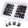 Cluster Lashes Wispy Eyelash Extensions 3D Flat DIY Flat Lash Clusters Individual Faux Mink Lashes False Eyelashes Pack by ALICE