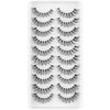 HICOCU False Eyelashes Russian Strip Lashes D DD Curl Fluffy Mink Lashes Natural Wispy Mink Eye Lashes Pack Reusable Fake Eyelashes Extension 10 Pairs (USJ17)
