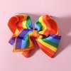 5inch Rainbow Hair Bow Clips,Big Rainbow Ribbon Hair Barrettes Alligator Hairpins for Girls Women Pride Month Parade Outfit Decor Accessories Wedding Summer Holiday Gift