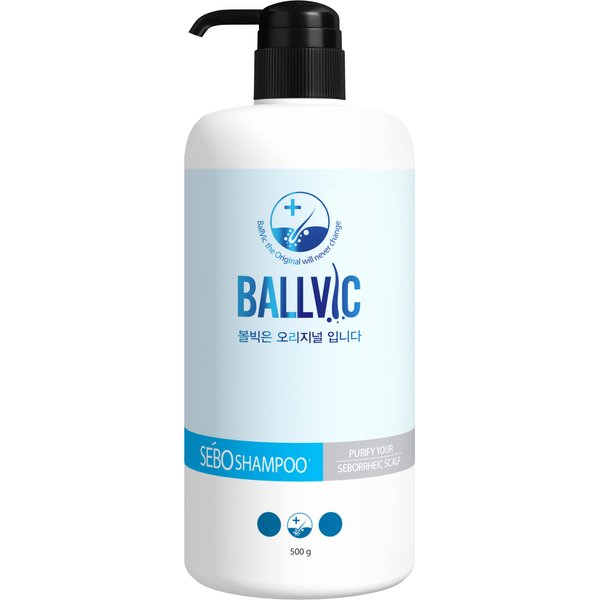 BallVic Sebo Shampoo - Itchy Scalp Trouble Care Dandruff Treatment Hair Loss Shampoo for Seborrheic Dermatitis Eczema Men and Women 2.8 Oz (500g)