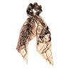 3 PCS Hair Scarf Scruncheis for Women- Hair Scarf with Bow Brown Hair Ties Leopard Ponytail Holders Hair Accessories for Girls Teens
