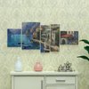 iLAND 1/12 Scale Accessories of Dollhouse Picture Frames, Dollhouse Decoration of Boards w/Manarola Fishing Village Puzzle Set