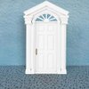 Tnfeeon Dollhouse Door, Dollhouse Furniture Wooden Dollhouse Door, for Dollhouse Decoration Bedroom Kitchen for Front Door