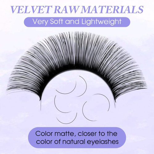 Eyelash Extensions D Curl Classic Lash Extensions .10 .15 .20 .25mm Individual Lashes Mixed Length 8-14mm/14-20mm/20-25mm Eyelash Extension Lashes (0.15-D, Mixed 14-20mm)