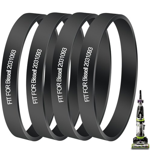 4 Pack Replacement Belts Compatible with Bissell PowerForce & PowerForce Helix Vacuum Cleaner, Replace Parts #2031093,fits Model: 2190, 2691, 2692, 2191, 2191U, 1700, 1240, 12B1, 3920, 1831, 1816