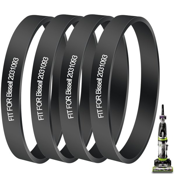 4 Pack Replacement Belts Compatible with Bissell PowerForce & PowerForce Helix Vacuum Cleaner, Replace Parts #2031093,fits Model: 2190, 2691, 2692, 2191, 2191U, 1700, 1240, 12B1, 3920, 1831, 1816