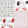 Mahjong Nail Art Stickers, 3D Self-Adhesive Nail Sticker Holographic Funny Chinese Mahjong Playing Cards Game Nail Art Decals Design for Women Girls Manicure Decoration, Acrylic Lucky Nail Art Tips