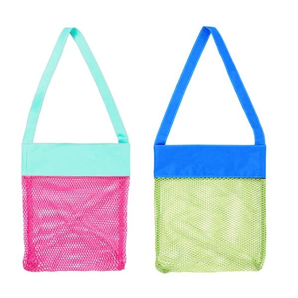Auony 2 Pack Seashell Beach Bags, Beach Toy Mesh Bag Kids Sea Shell Bags Holding Beach Shell,Toys for Holding Beach Shell,Toys
