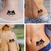 Dopetattoo Six sheets Temporary Tattoos for Men and Women Horse Heads with Horseshoe Fake tattoos for Men Women Neck Arm Chest