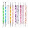 10 PCS Nail Dotting Pen Nail Art Dotting Tools, Clay Modeling Tools with Ball Stylus, Mandala Dotting Tools for Drawing Painting Embossing