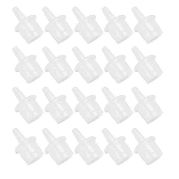 Sonew 20pcs Eyelash Extension Glue Nozzle, Eyelash Glue Bottle Caps False Eyelash Grafting Adhesive Glue Bottle Plug Lash Bottle Tips for Beauty Salon Use