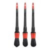 SGCB 3 Pcs Pro Soft Car Detailing Brush Set - Boars Hair Detail Brush Automotive Cleaning Brush Wet & Dry Use Anti-Chemical Scratch Free Car Cleaning for Interior Leather Dashboard Air Vent Wheel
