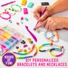 GirlZone Good Vibes DIY Jewelry Kit, Girls Jewelry Making Kit with Beads, Girls' Jewelry Tools and Clay to Make Charms, Fun Crafts for Girls Ages 8-12