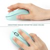 seenda Wireless Mouse, 2.4G Noiseless Mouse with USB Receiver - Portable Computer Mice for PC, Tablet, Laptop with Windows System - Mint Green