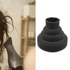 Hair Dryer Diffuser Universal Silicone Hair Dryer Diffuser Portable Travel Folding Hair Blow Dryer Diffuser(Black)