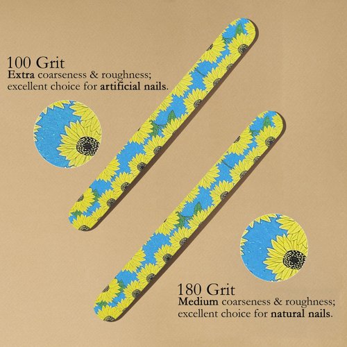 P2P Nails Colorful Nail File Strips - Double Sided Filers for Shaping and Smoothing Toenails and Fingernails - Manicure and Pedicure Nail Buffers - 12 Pack