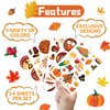 Joy Bang 300 PCS Thanksgiving Stickers for Kids, 24 Sheets Happy Thanksgiving Stickers Turkey Stickers Fall Stickers for Children, Friends Giving Thanksgiving Party Supplies Favors Crafts Gifts
