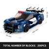 Mould King 27002 Mini Barricade Police car Building Kits, MOC Building Blocks Set to Build, Gift for Kids/Adult Collections Enthusiasts(356 Pieces, Static Version with Display Box)…