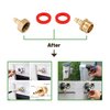 Litorange Lead-Free Brass Winterize Sprinkler Systems: Air Compressor Hose Water Faucet Blow Out Adapter Fitting For RV, Travel Trailer, Boat & Camper（a couple）