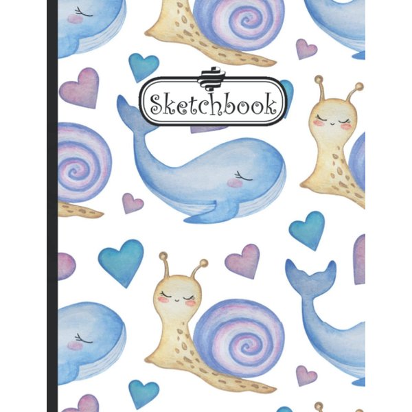 Sketchbook: Funny Little Animals Pattern Sketching Book, Sketch Drawing Journal Sketchbook for Sketching - 8.5 x 11 Inches - 120 Pages.