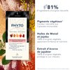 PHYTO Phytocolor Permanent Hair Color, 1 Black, with Botanical Pigments, 100% Grey Hair Coverage, Ammonia-free, PPD-free, Resorcin-free, 0.42 oz.