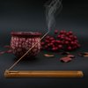 Bamboo Wood Incense Holder for Sticks with Adjustable Angle, Incense Burner with Ash Catcher, 9.8 Inches
