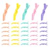 30 Pcs Alligator Hair Clip for Styling Sectioning - Salon Hair Clip for Thick Hair, Plastic Hair Styling Clip with Wide Teeth & Double-Hinged Design (Colorful)