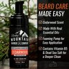 Foaming Cedarwood Beard Wash - With Cedarwood Essential Oil, Vitamin B5 & Dead Sea Salt – 5 oz by Rocky Mountain Barber Company