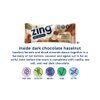 Zing Dark Chocolate Hazelnut Vegan Protein Bars, Gluten Free with High Protein, High Fiber, Dairy Free Nutrition Bars, Plant Based Protein, Kosher, Low Sugar, No Sugar Alcohols - 12 count