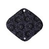 5 Pieces Charcoal Bamboo Mama Cloth/ Menstrual Pads/ Reusable Sanitary Pads (Black lace, Pantyliner (8 inch))