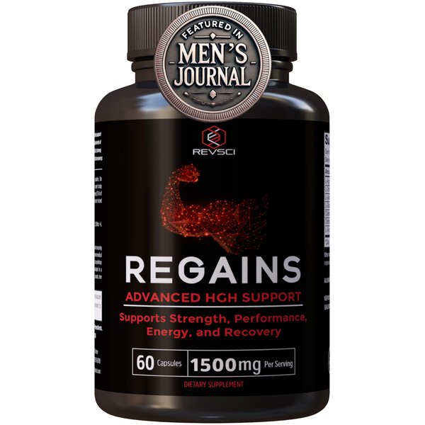 HGH Supplements for Men & Women - Regains Natural Anabolic Muscle Growth Building GH & Human Growth Hormone for Men, Muscle Builder for Men, Muscle Recovery Post Workout Supplement, 60 Protein Pills