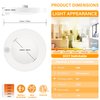 JULLISON 4 Inch Field Selectable 5CCT LED Motion Sensor Ceiling Light, 120V Wired Closet Light, 10 Watts, 600Lm, CRI80+, Non-dimmable, ETL Certified, Wet Location, Round/White, 4 Packs …