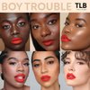 The Lip Bar | Vegan Liquid Matte Lipstick | High Pigment & Long-lasting | Boy Trouble - Red-Orange