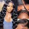 Atimiaza 2Pcs Adjustable Elastic Wig Band for Glueless Wig with Non-Slip Silicone Strips & Removable Buckles, Wig Bands for Keeping Wigs in Place Elastic Wig Strap to Secure Wig (Black)