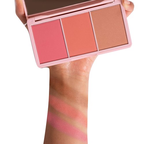 KimChi Chic Beauty Cheeky 3Some Blush Trio, Blush Makeup Palette with 3 Colors, Use Individually or Blend All Shades for Custom Look, 03 Bonita Señorita, 0.47 oz