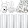 KAWKALSH 260 Balloons Long Balloons for Balloon Animals, Thickening Skinny Latex Twisting Balloons for Tying Balloon Arch Modeling Magic Clown Birthday Wedding Party Decorations 100pcs White