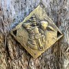 Cryptic Creative Gold Goblin Decision Coin D2 Heads-Tails - Yes-No RPG LARP