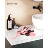 FURIDEN Lite Resistant Silicone Mat Pouch for Flat Iron, Curling Iron, Hot Hair Tools - Pink