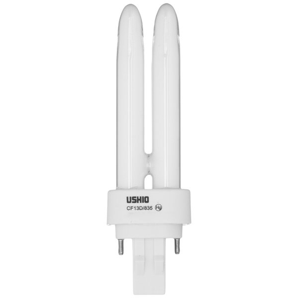 Ushio BC8846 3000053 - CF13D/835 - 13W - 2 Pin GX23-2 Base - 3500K - CFL Bulb