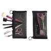 patu Zipper Mesh Bags, Pack of 4 (S/M/L & Pencil Pouch), Beauty Makeup Cosmetic Accessories Organizer, Travel Toiletry Kit Set Storage Case, Black