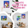 goldentime 3 Framed Canvas Paint by Numbers for Kids Ages 6 8 10 12 –Easy Paint by Numbers Kit for Kids and Adults –Unicorn Painting Kit for Girls, Mermaid Crafts for Girls Ages 6-8-12…