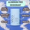 Vico Natural Plastic Free Deodorant Stick, 2.65 Oz, Atlantic Sea Breeze - Aluminum Free, Effective Odor Protection, Plastic Free, Vegan, Cruelty Free, Unisex, Men, Women