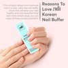 ZMOI Pro Nail Buffer Block – 2 Pack Luxurious Shine Korean 4-Way Nail Buffing Block – Natural Shine Nails – Manicure/Pedicure Tools for Home and Salon