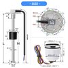 MAIMEIMI Fuel Sending Unit and Gauge Kit 240-33ohm 5" Marine Boat Water Fuel Level Sender Set (Black)