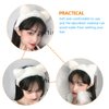 minkissy Cat Ears Cat Ears Plush Cat Ear Headband, 2pcs Furry Cat Ear Hair Band Lovely Ears Hairband Face Washing Headband for Women Girls White Black Cat Ears Womens Headbands