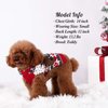 KYEESE Holiday Dog Sweater Christmas Hoodie with Leash Hole Reindeer Snowflake Red Dogs Knitwear Small Pullover Pet Sweater Christmas