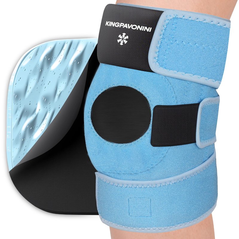 KingPavonini 3-in-1 Knee Ice Pack Wrap After Replacement Surgery ...