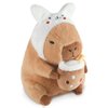 CHDBLOCK Rabbit Capybara, Cute Capybara Plush Pillow Kawaii Rabbit Stuffed Aniamls Capybara Plushies Toys Gifts for Kids 11 inch