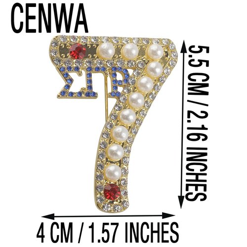 CENWA Sgrho Sorority Brooch Pin 1922 Sorority Gift Sorority Jewelry Gift (sigma pin 1)